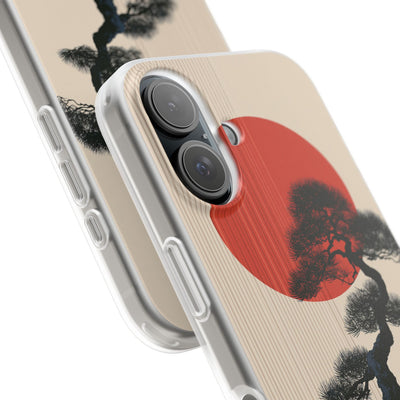 Beige Lite Phone Case for iPhone - Kyoto Crimson Pine