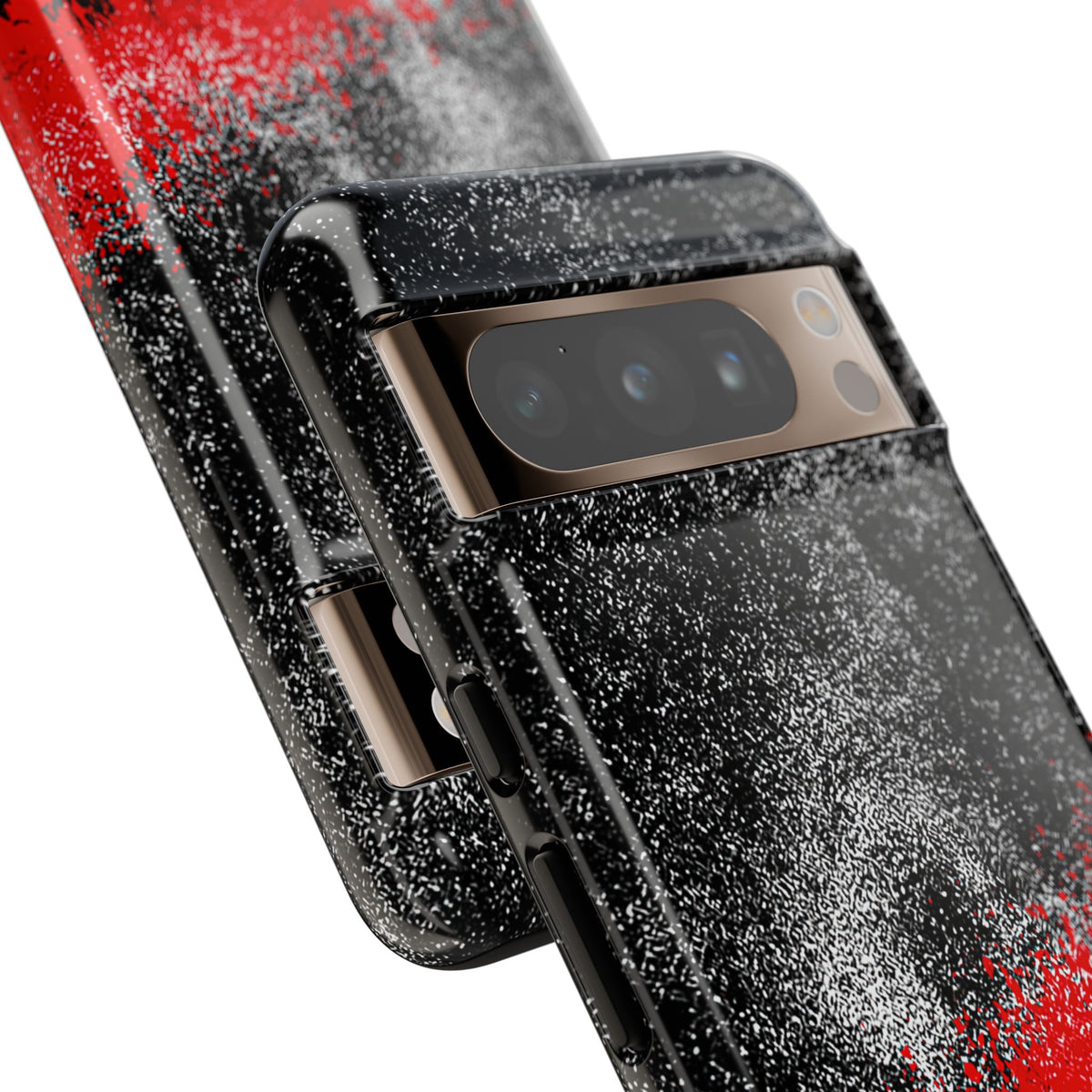 Crimson Noir Drip · Tough Phone Case for Pixel ·  Black