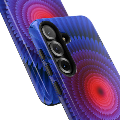 Radial Spectrum Bloom · Tough Phone Case for Samsung · Blue