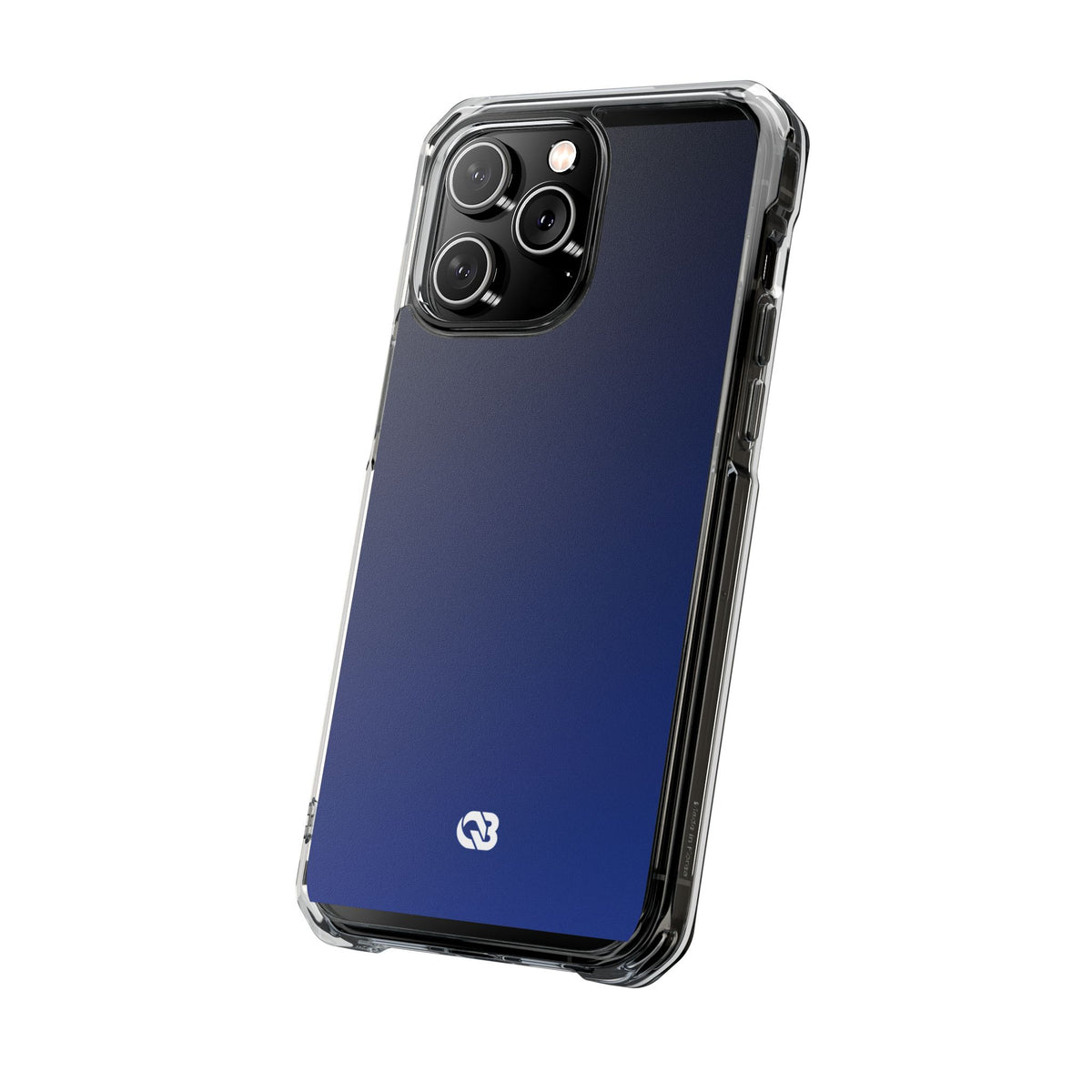 Midnight Cobalt Gradient · Clear Impact Magnetic Phone Case for iPhone · Blue