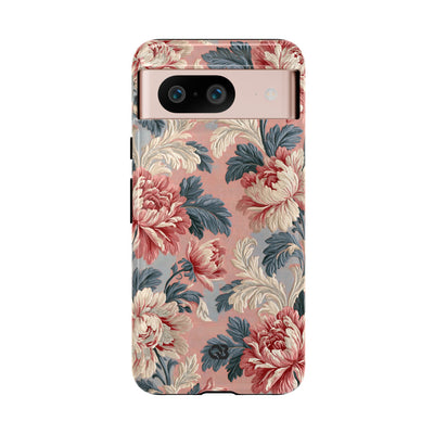 Blush Peony Jacquard · Tough Phone Case for Pixel ·  Pink