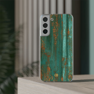 Teal Lite Phone Case for Samsung - Verdigris Copper Siding