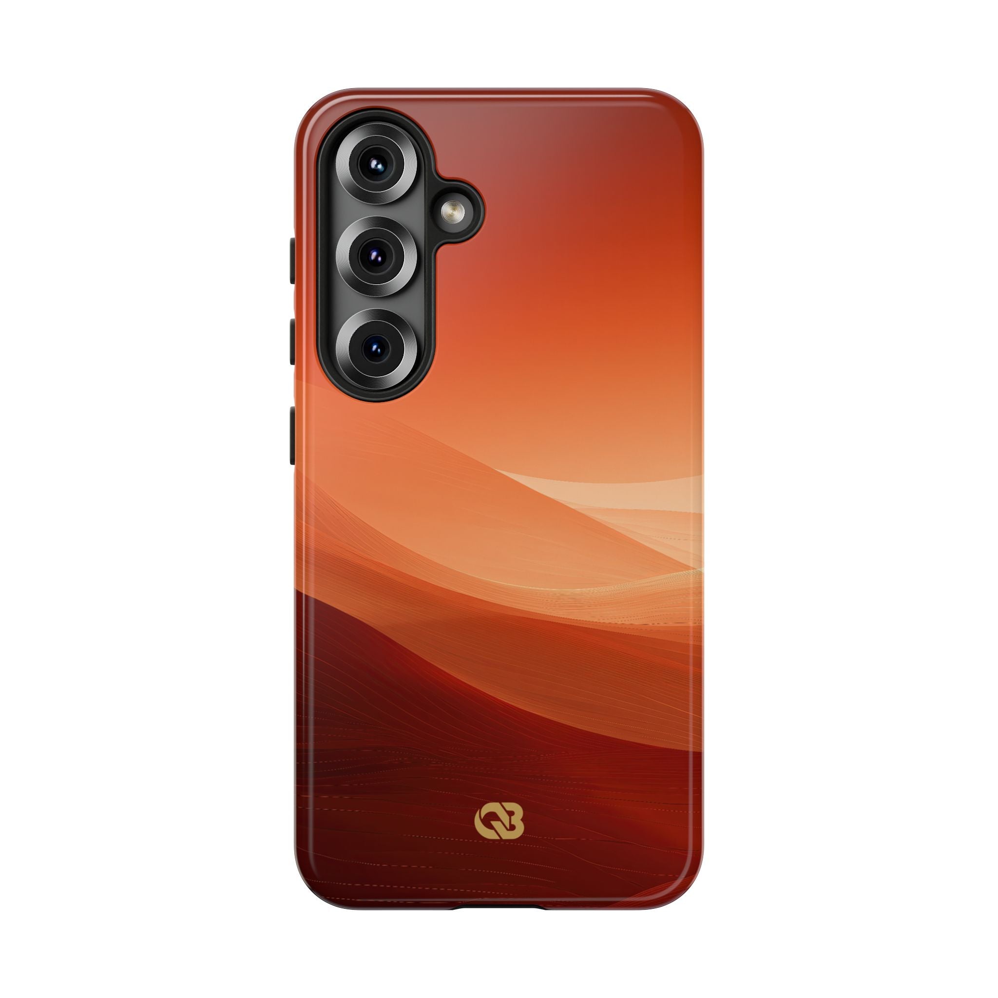 Orange Tough Phone Case for Samsung - Crimson Dune Gradient