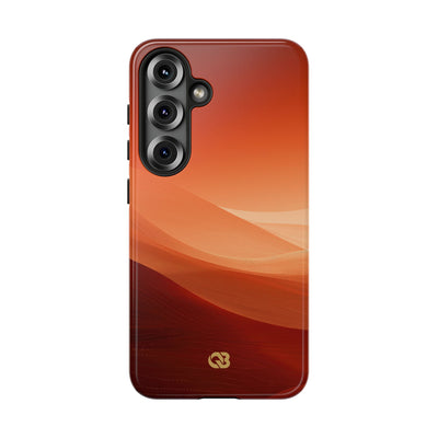Orange Tough Phone Case for Samsung - Crimson Dune Gradient