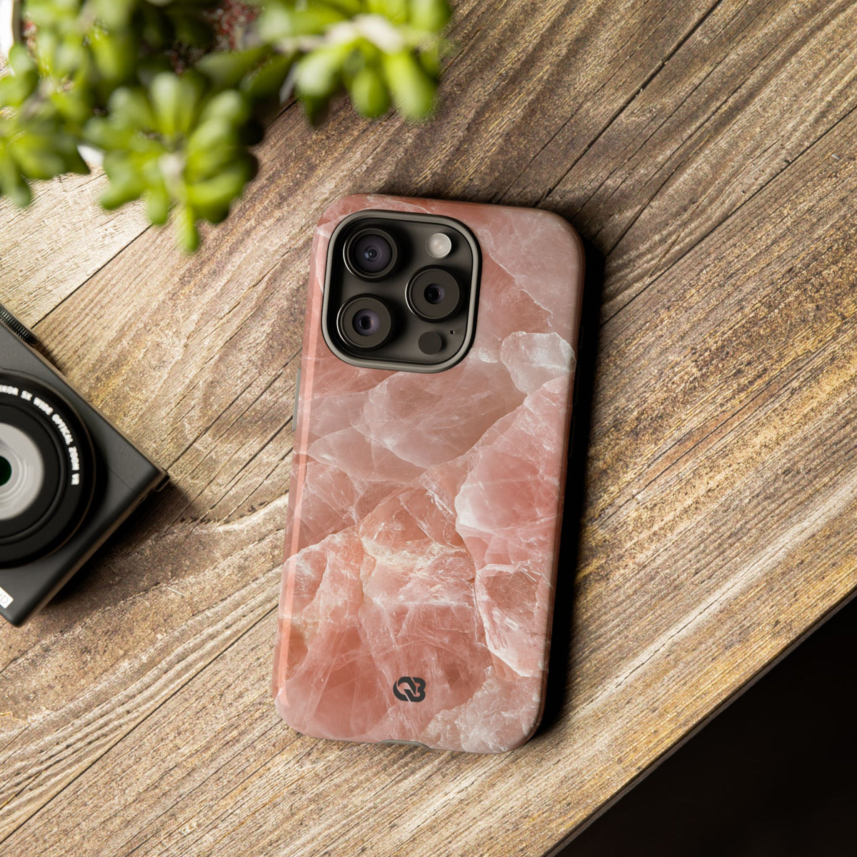 Rose Quartz Facet · Tough Phone Case for iPhone · Pink