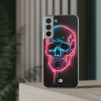 Neon Drip Skull · Lite Phone Case for Samsung · Black