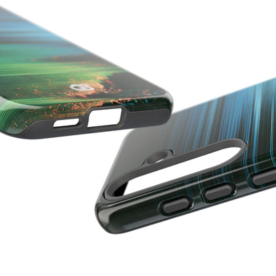 Digital Shoreline Drift · Tough Phone Case for Samsung · Teal