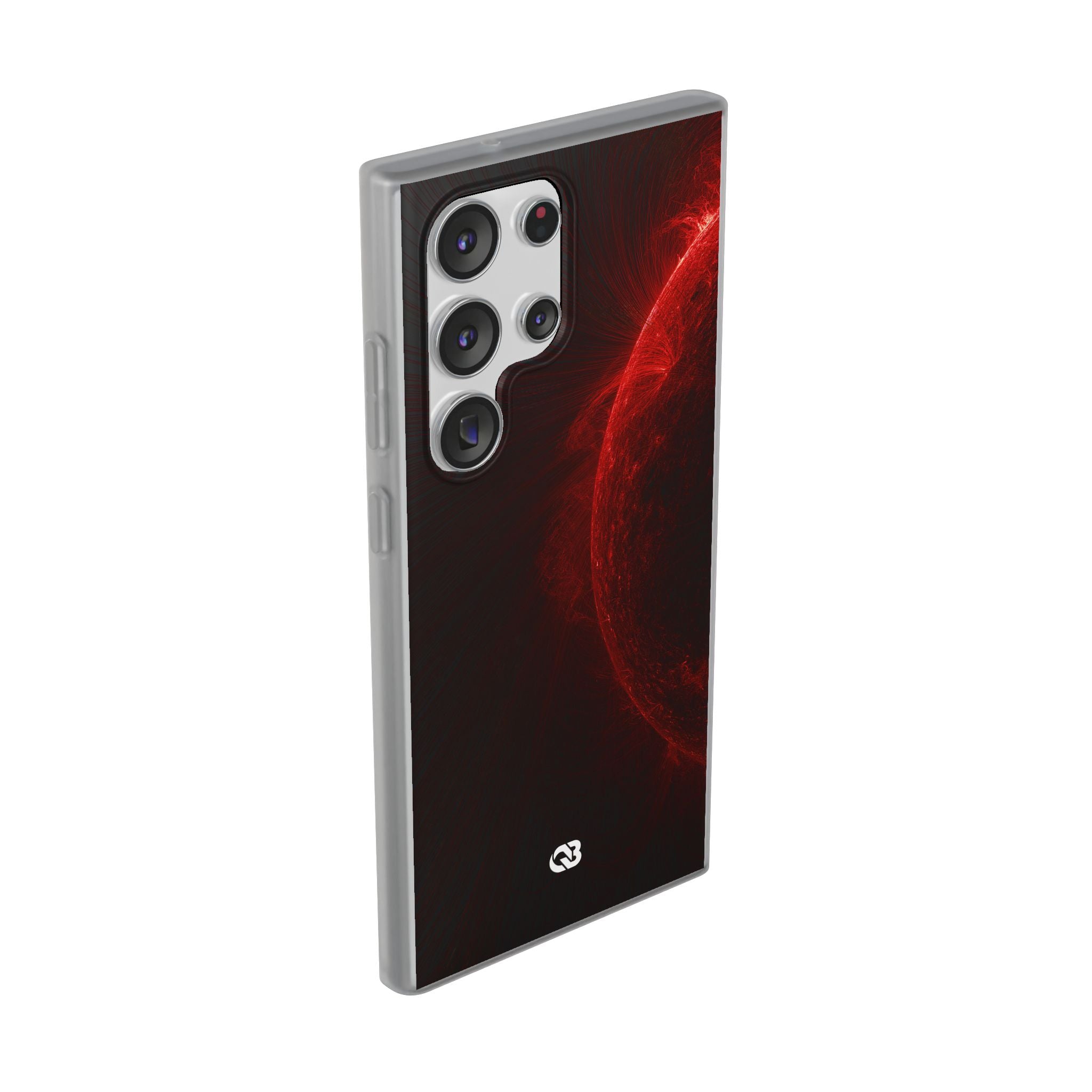 Red Lite Phone Case for Samsung - Solar Crimson Flare