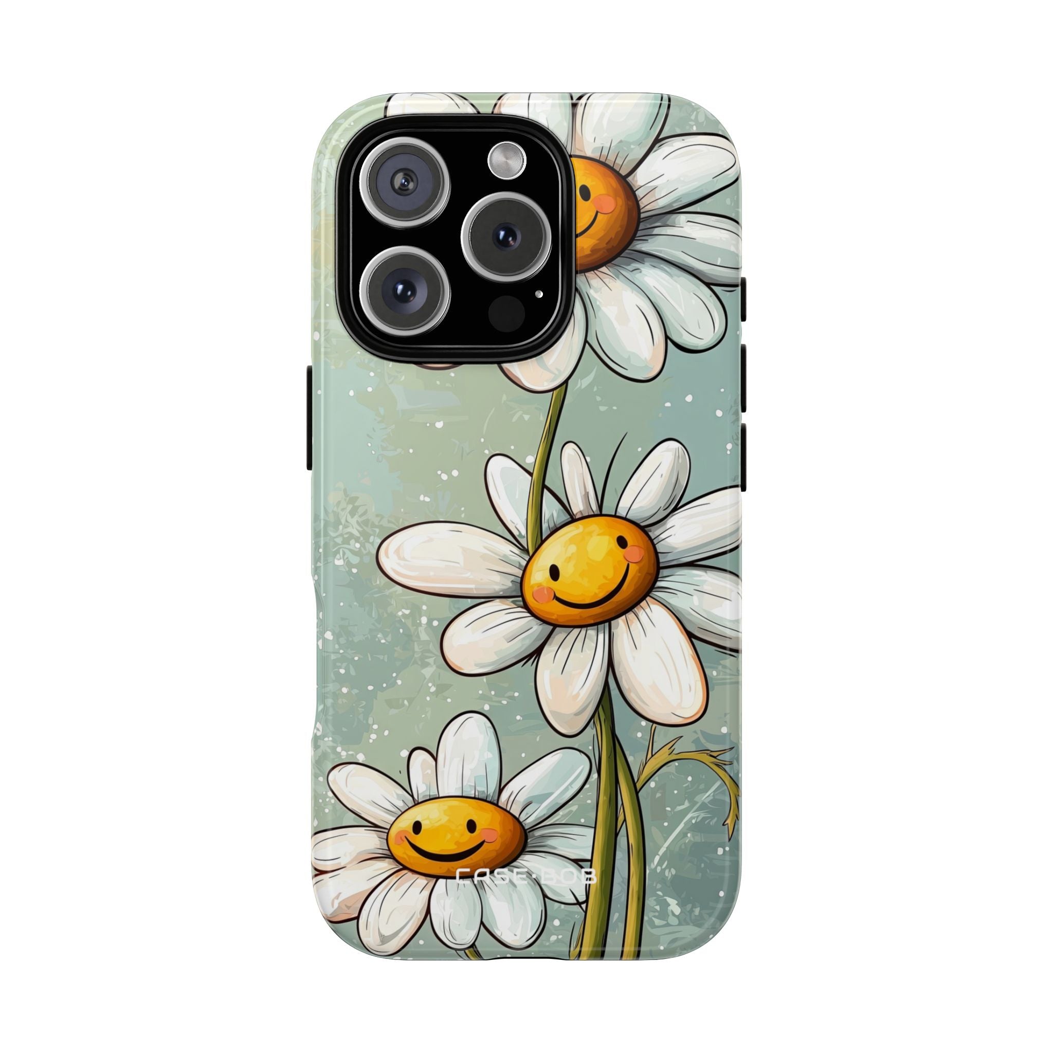 Smiling Daisies Grün iPhone 16 Pro Case - Tough