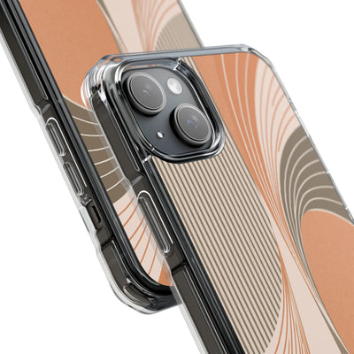 Orange Impact MagSafe Phone Case for iPhone - Desert Arc Horizon
