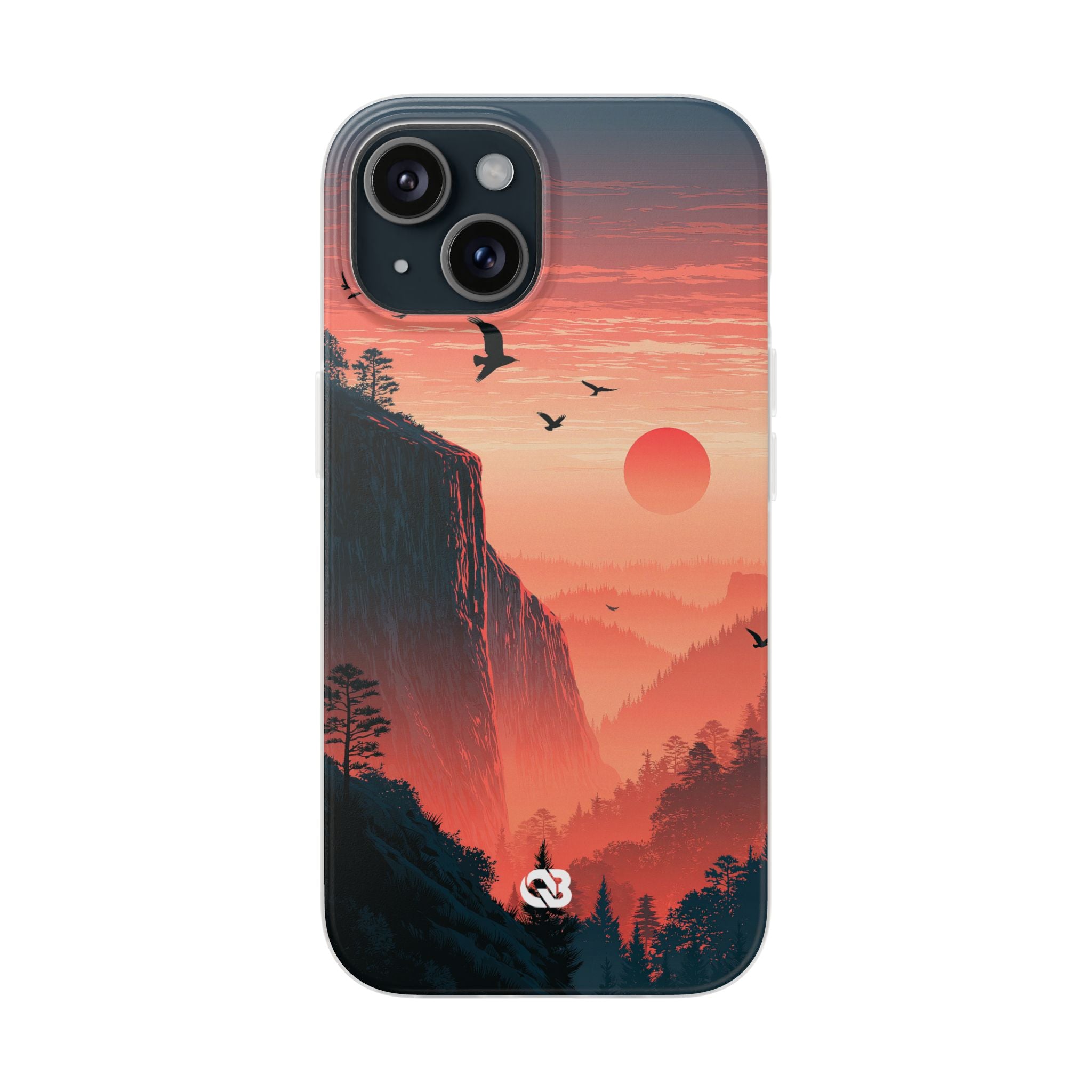 Orange Lite Phone Case for iPhone - Crimson Ridge Flight