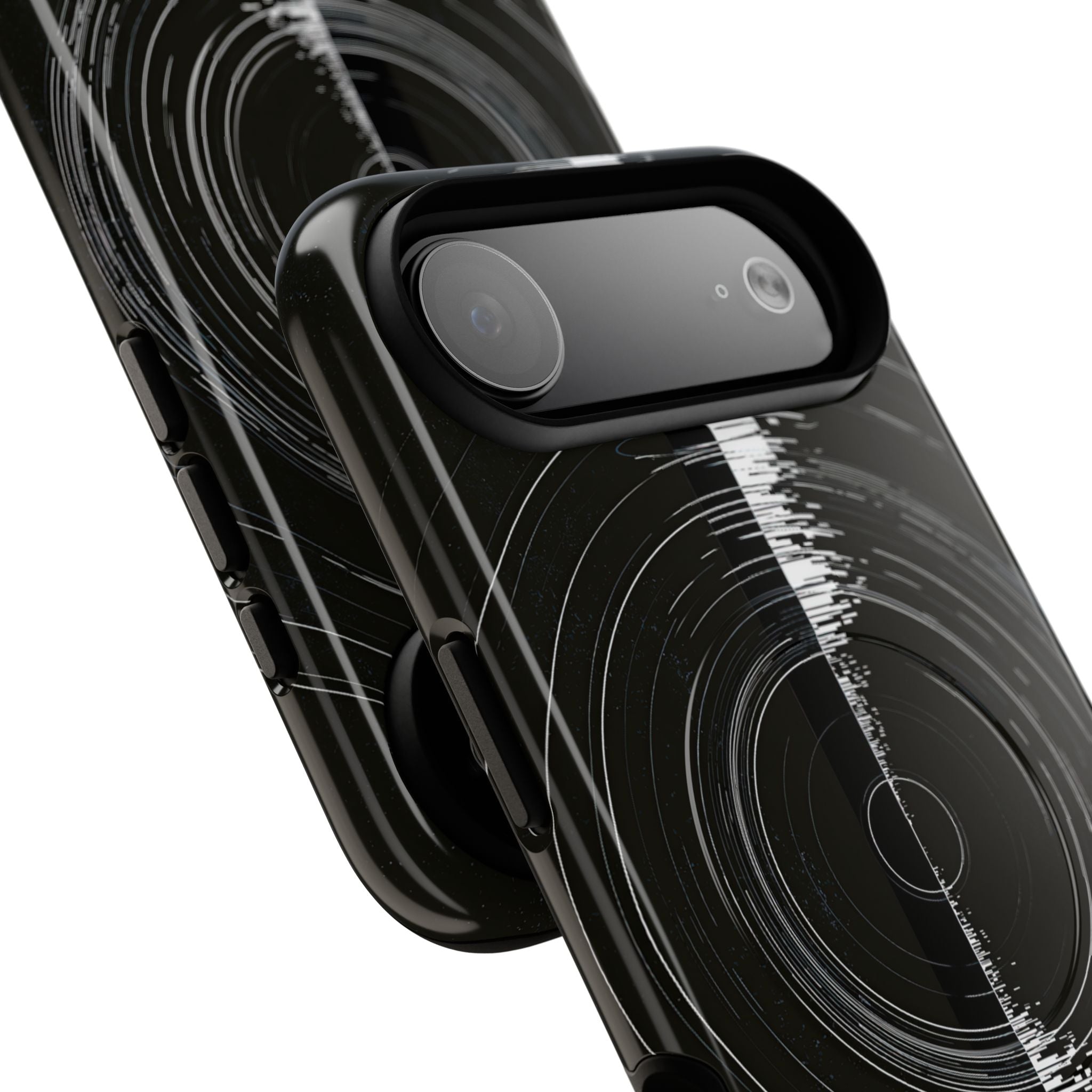 Black Tough 2.0 Magsafe Phone Case for iPhone - Obsidian Orbital Signal