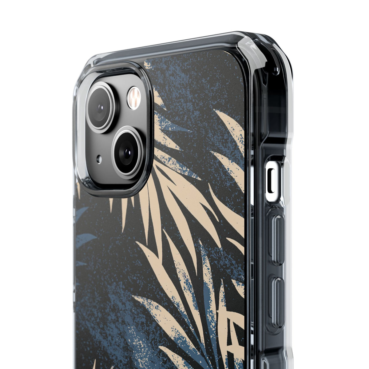 Indigo Palm Horizon · Clear Impact Magnetic Phone Case for iPhone ·  Blue