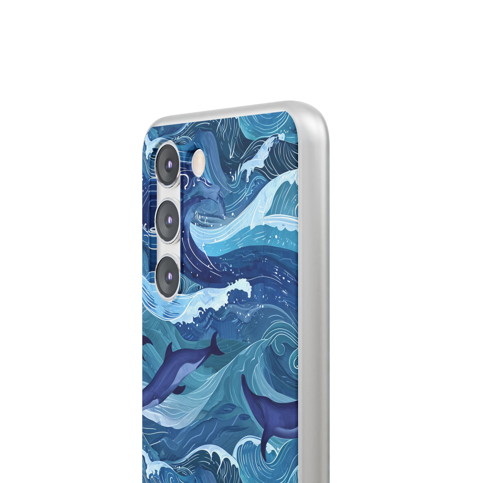 Dolphin Waves Samsung S23 Case - Soft