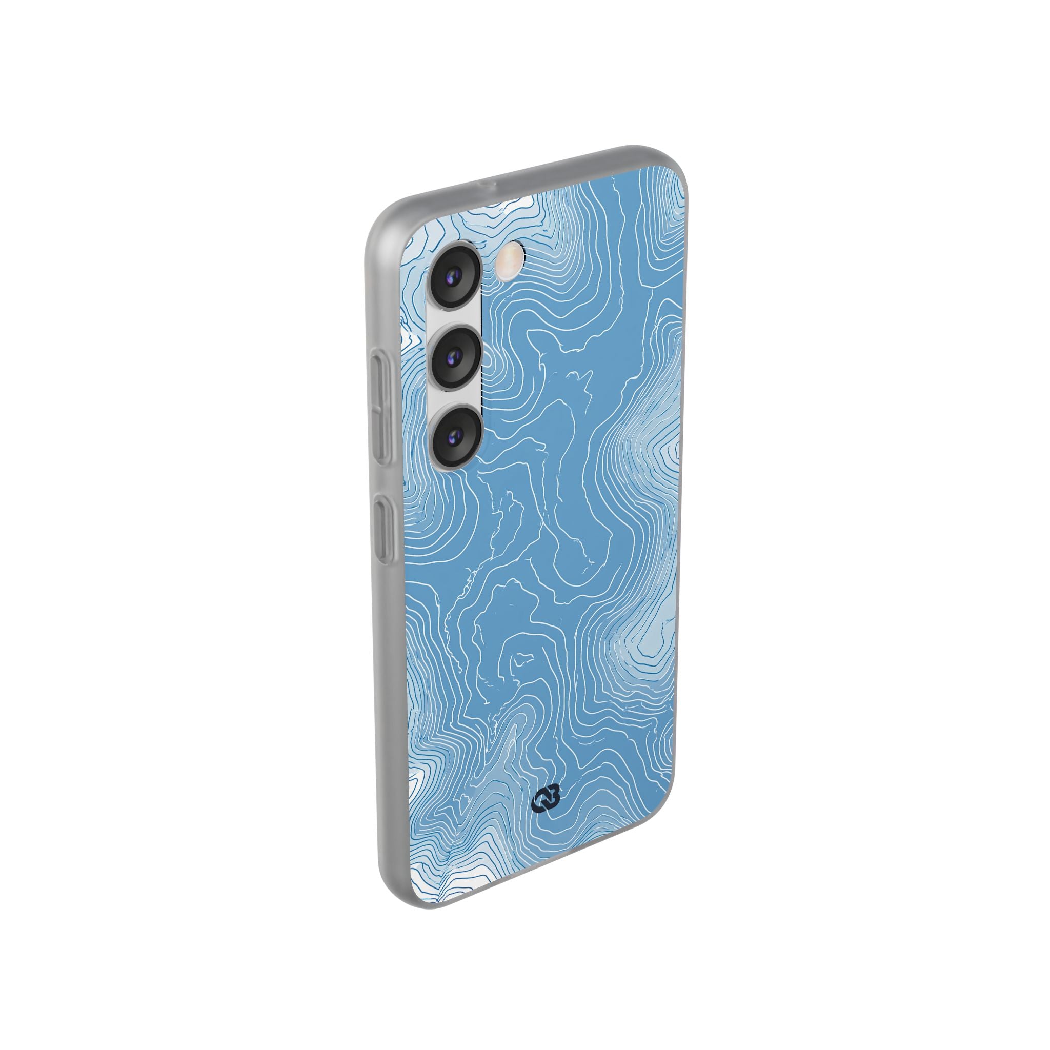 Blue Lite Phone Case for Samsung - Glacial Ridge Topo