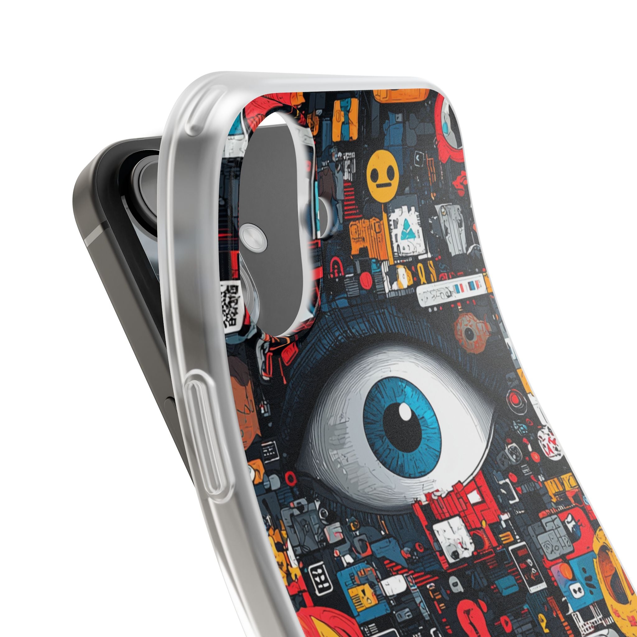 Digital Eye Blue iPhone 16 Plus Case - Soft