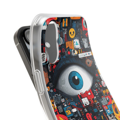 Digital Eye Blue iPhone 16 Plus Case - Soft