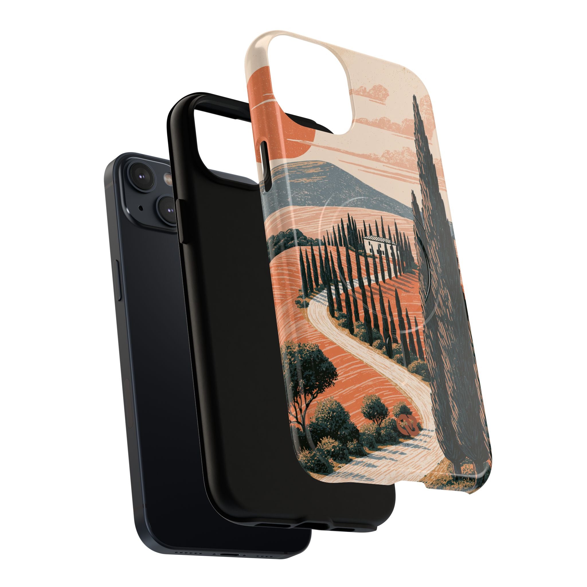Orange Tough 2.0 Magsafe Phone Case for iPhone - Terracotta Ridge Trail