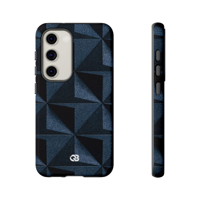 Blue Tough Phone Case for Samsung - Indigo Basalt Facets