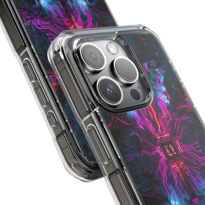 Neural Circuit Core · Clear Impact Magnetic Phone Case for iPhone ·  Black