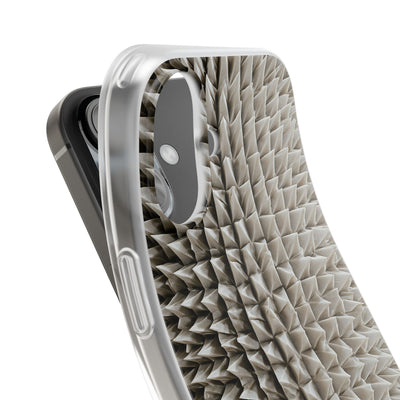 Beige Lite Phone Case for iPhone - Bone Spiked Grid