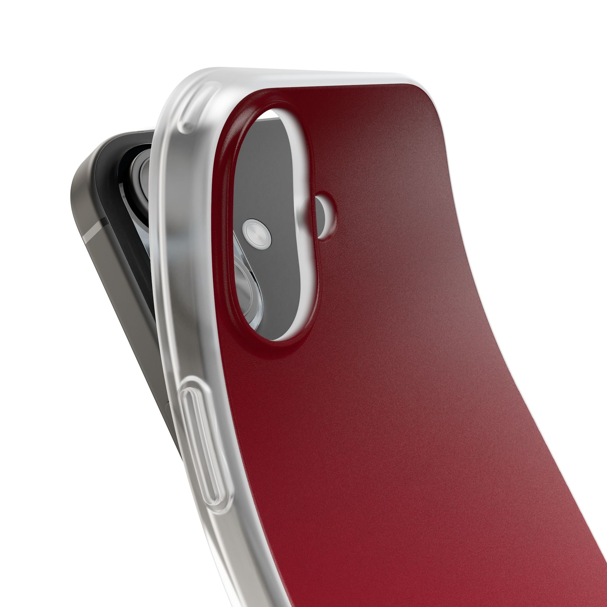 Red Lite Phone Case for iPhone - Crimson Velvet Fade