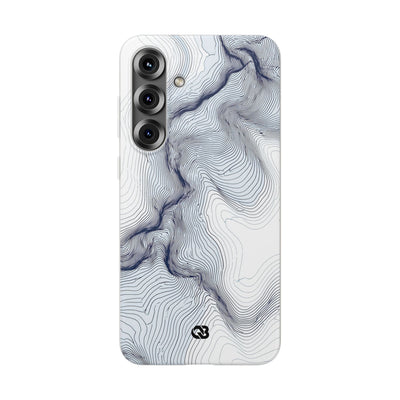White Lite Phone Case for Samsung - Nordic Ridge Topo