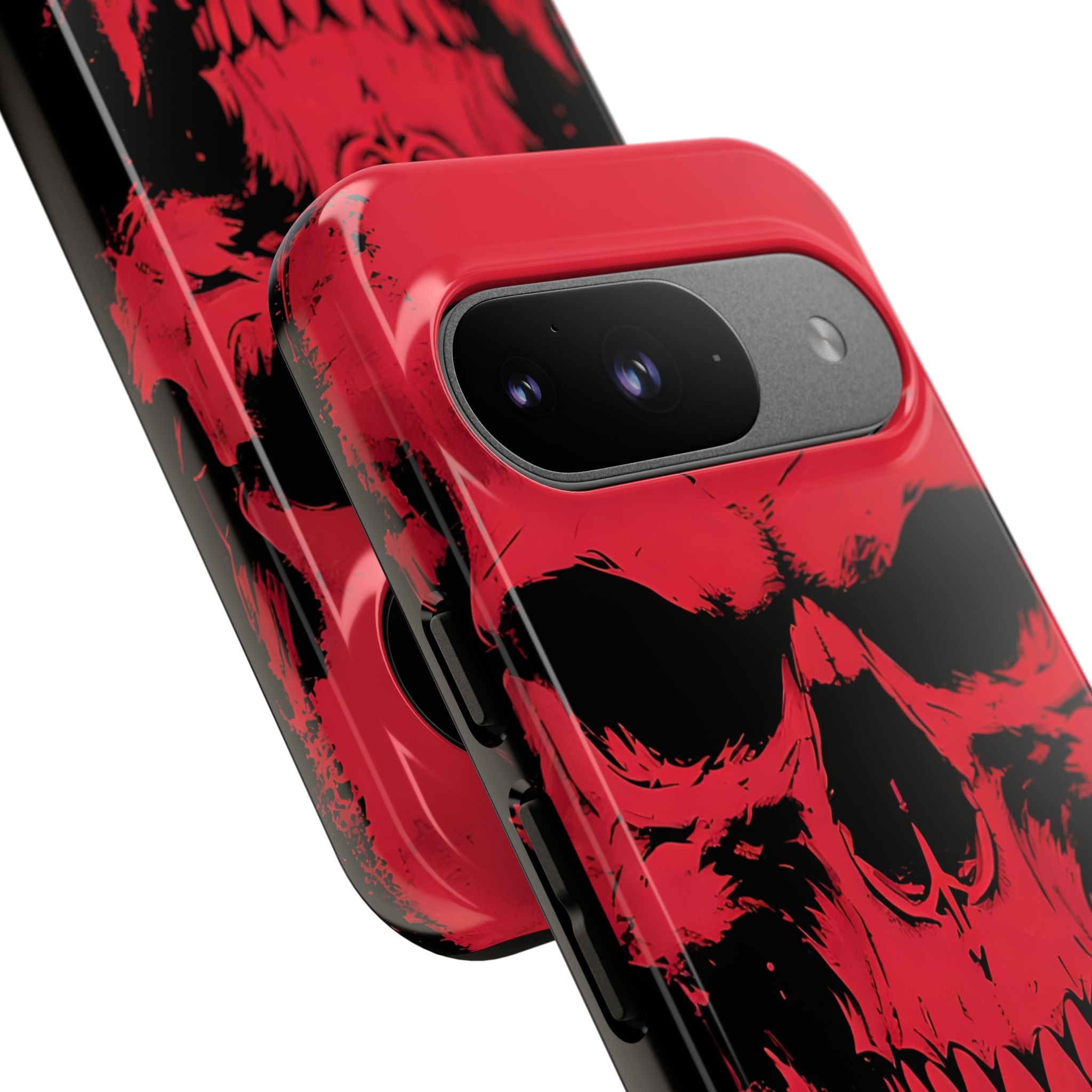 Crimson Street Skull · Tough Phone Case for Google Pixel