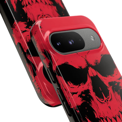 Crimson Street Skull · Tough Phone Case for Google Pixel