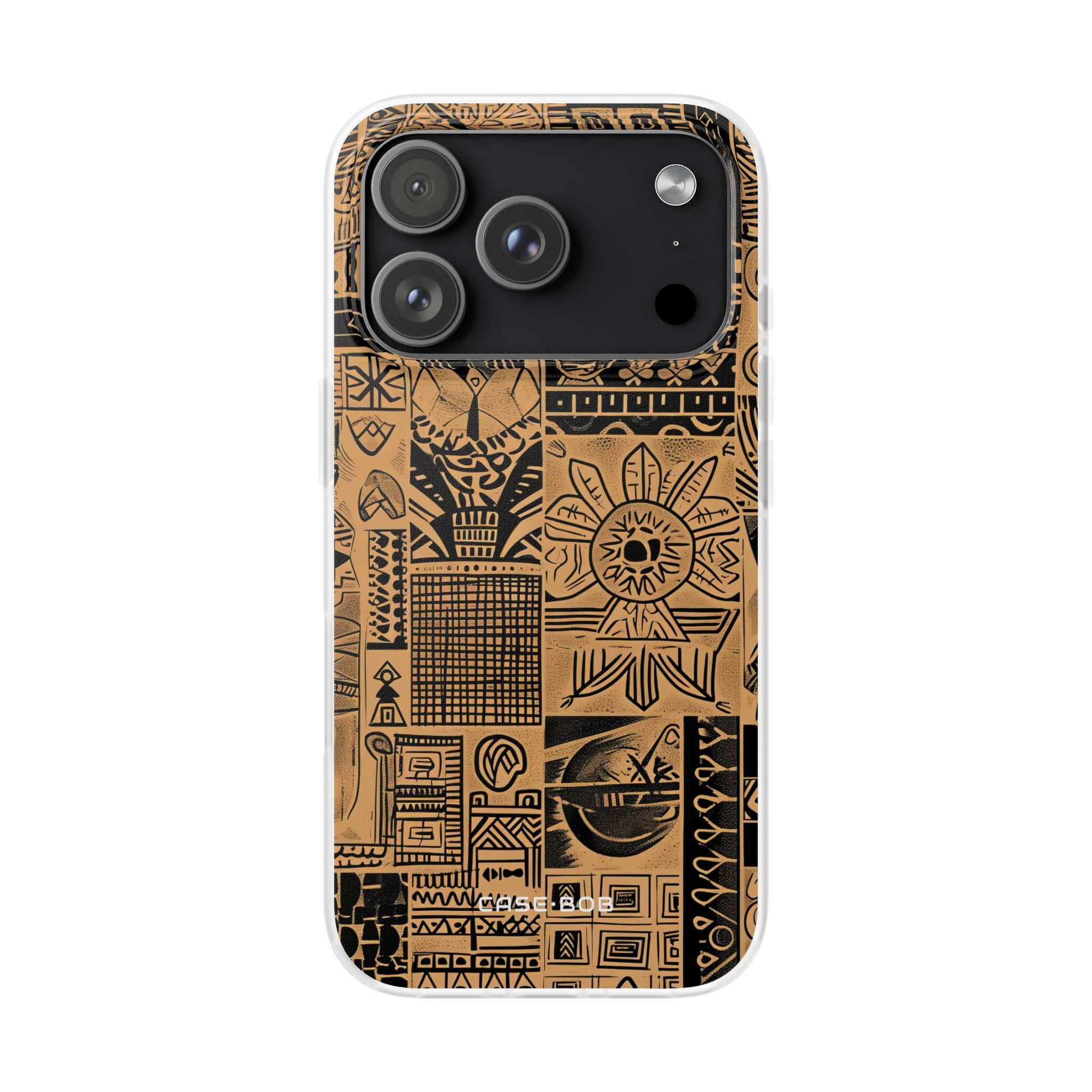 Tribal Faces iPhone 17 Pro Case - Soft - CASE•BOB