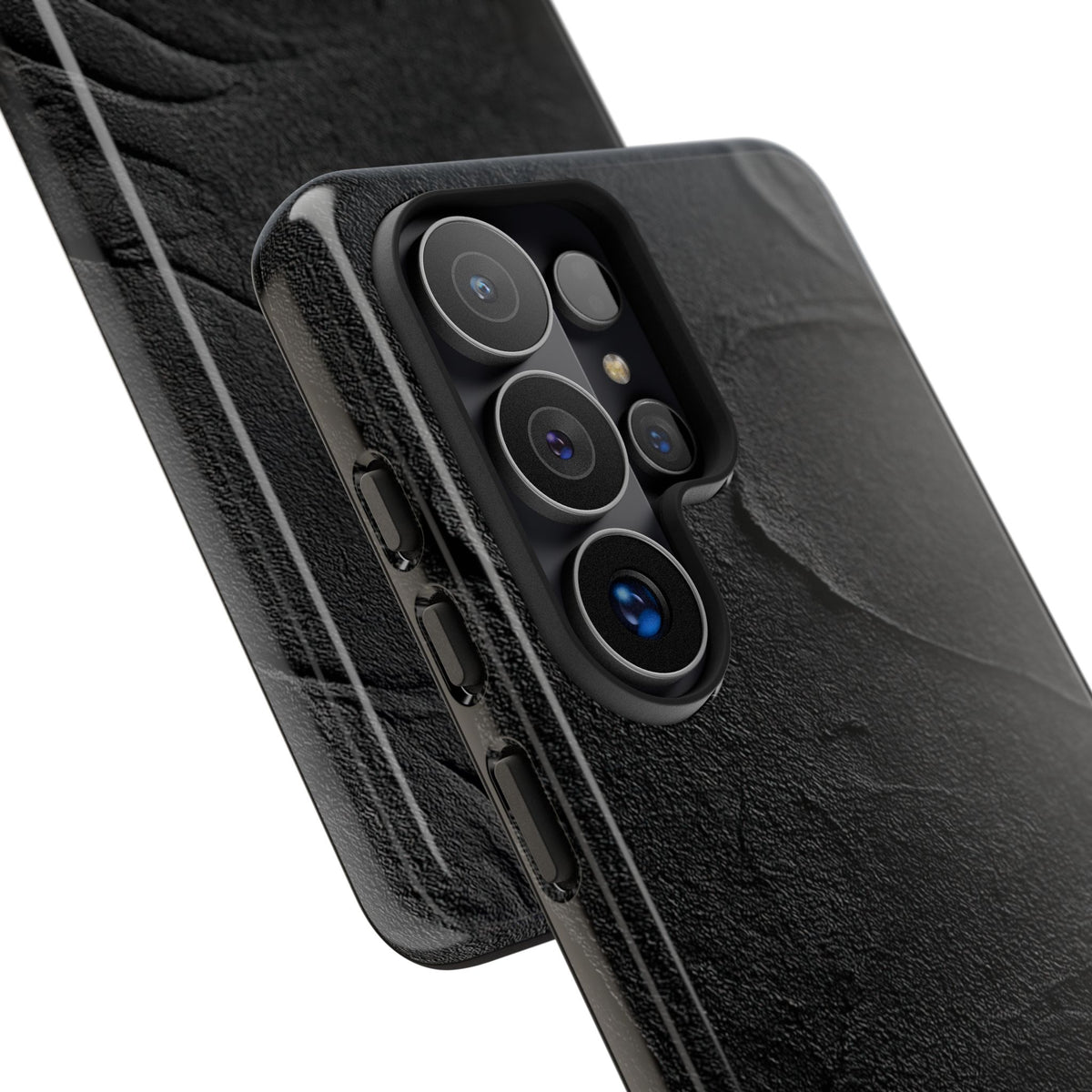 Obsidian Stucco Relief · Tough Phone Case for Samsung · Black