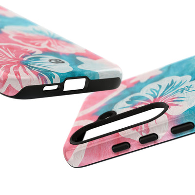 Tropical Hibiscus Bloom · Tough Phone Case for Samsung · Teal