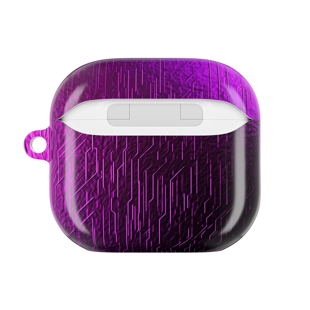 Violet Cyber Circuit · Hard Case for AirPods & AirPods Pro · Purple