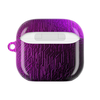 Violet Cyber Circuit · Hard Case for AirPods & AirPods Pro · Purple