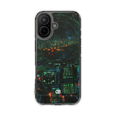 Tactical Avionics HUD · Clear Impact Magnetic Phone Case for iPhone · Green