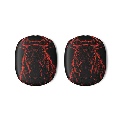 Crimson Horizon Moose · Hard Case for AirPods Max · Black