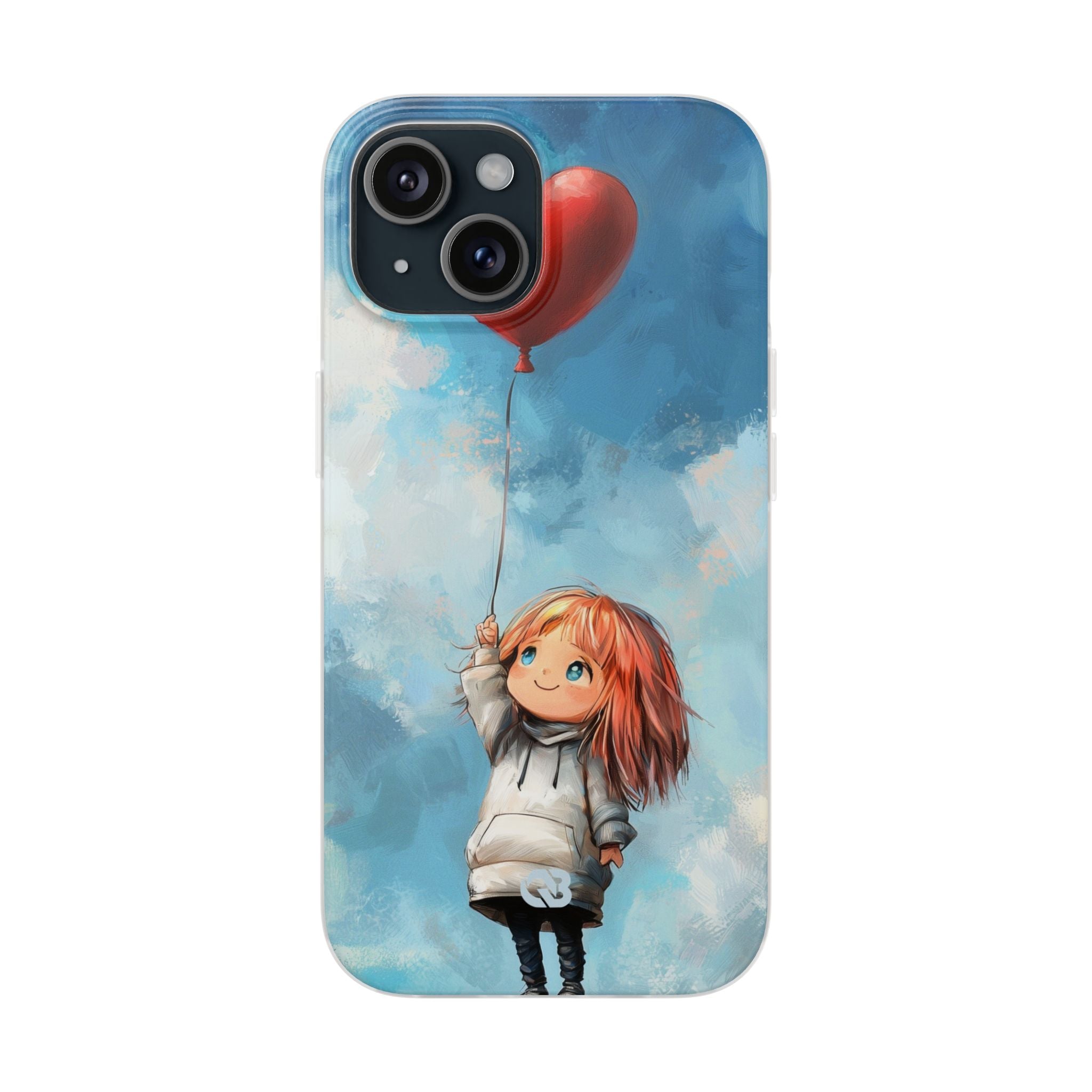 Crimson Heart Sky · Soft Coque de téléphone pour iPhone