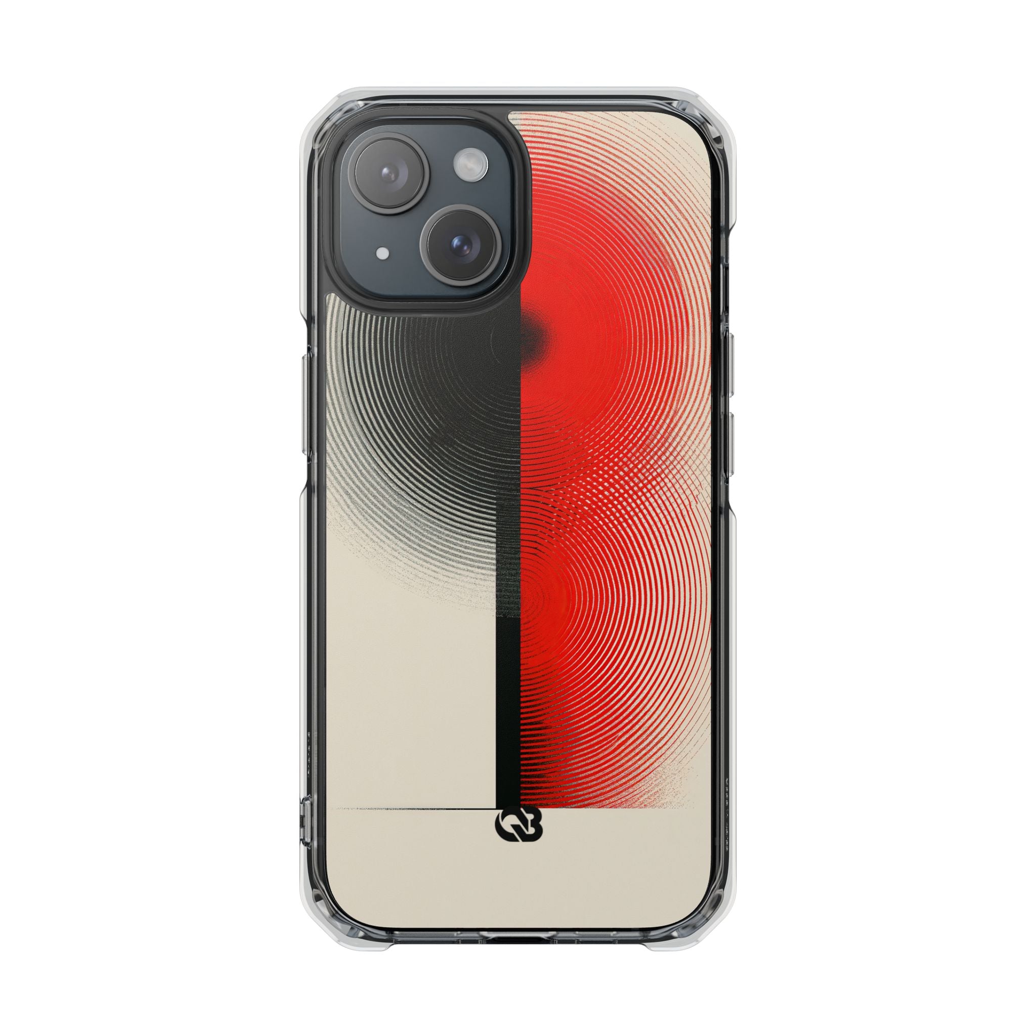 Red Impact MagSafe Phone Case for iPhone - Split Signal Red