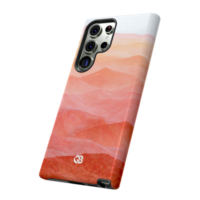 Alpenglow Ridge Vista · Tough Phone Case for Samsung · Orange