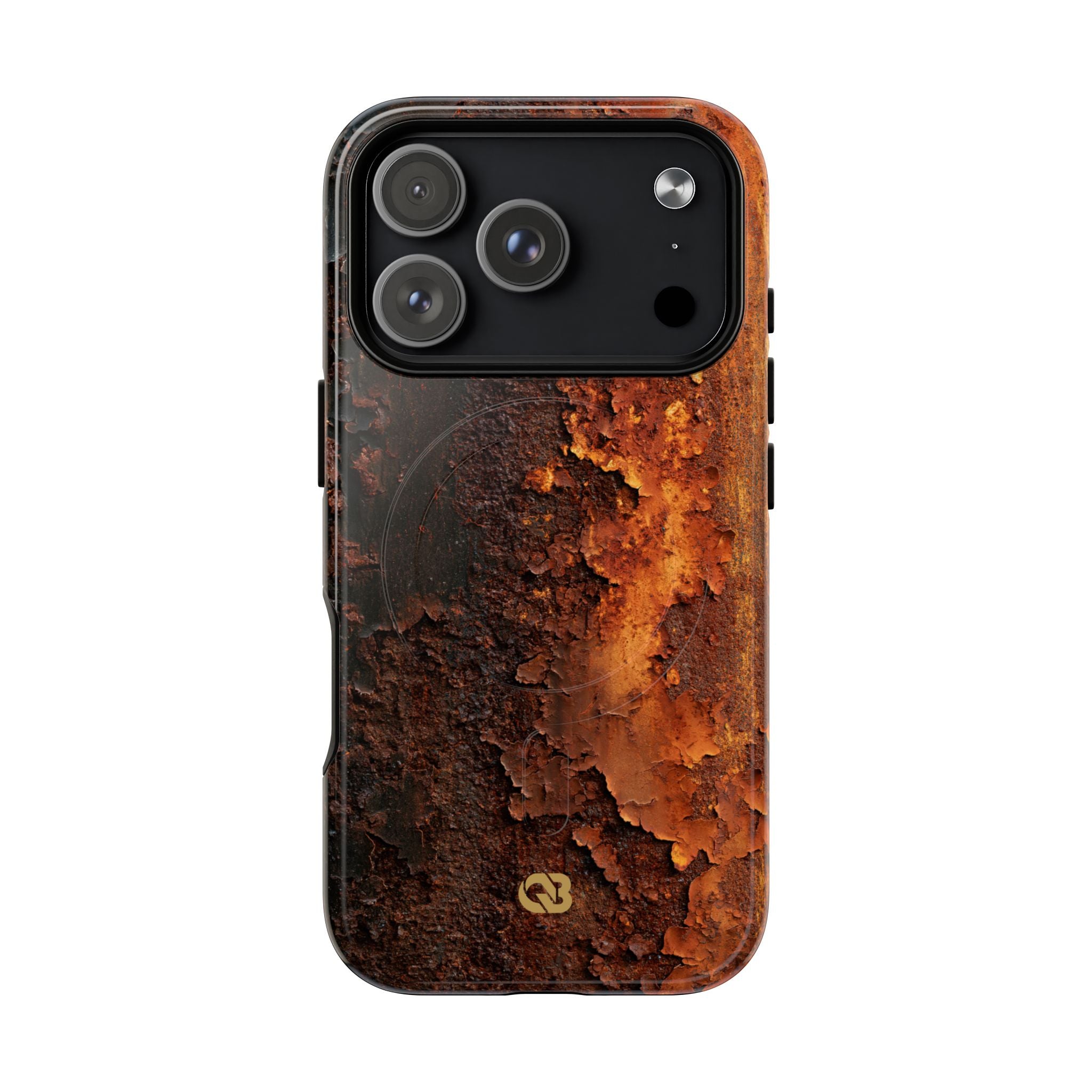 Orange Tough 2.0 Magsafe Phone Case for iPhone - Oxidized Iron Crust