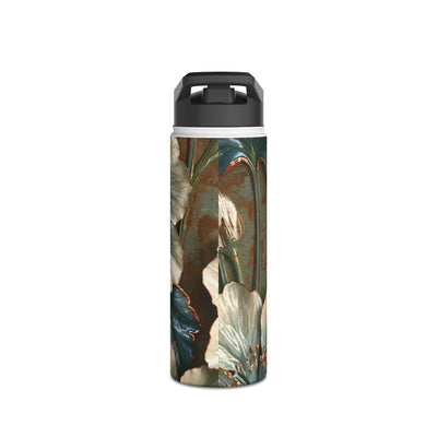Gilded Blossom Reverie · Insulated Water Bottle · Teal