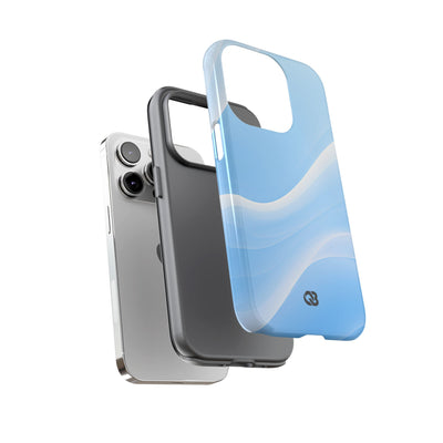 Blue Tough Phone Case for iPhone - Glacial Blue Silk