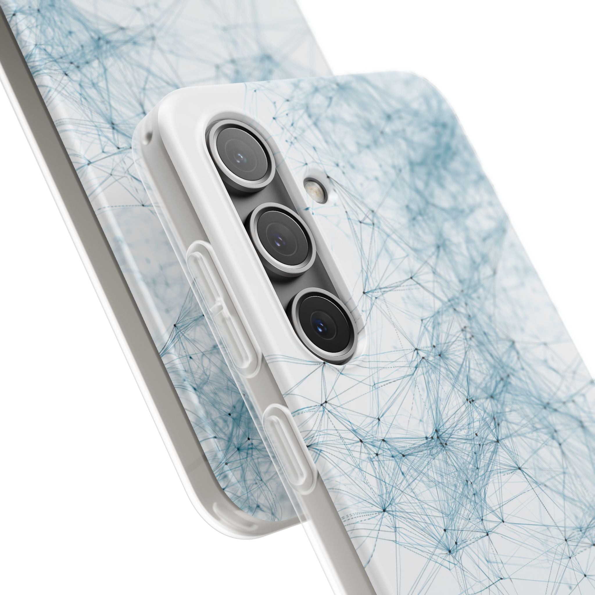 Blue Lite Phone Case for Samsung - Glacial Neural Web