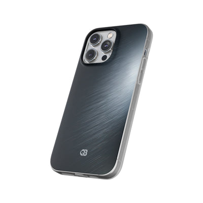 Grey Lite Phone Case for iPhone - Charcoal Brushed Steel