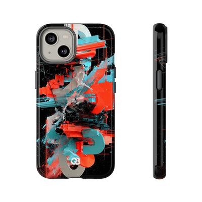 Fragmented Cyber Core · Tough Phone Case for iPhone · Black