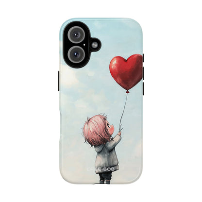 Heart Balloon Glow iPhone 16 Case - Tough
