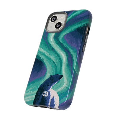 Arctic Aurora Bear · Tough Phone Case for iPhone · Teal