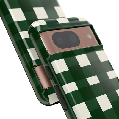 Hunter Green Plaid · Tough Phone Case for Google Pixel