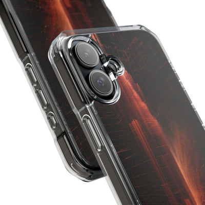 Luminous Monolith · Clear Impact Magnetic Phone Case for iPhone · Black