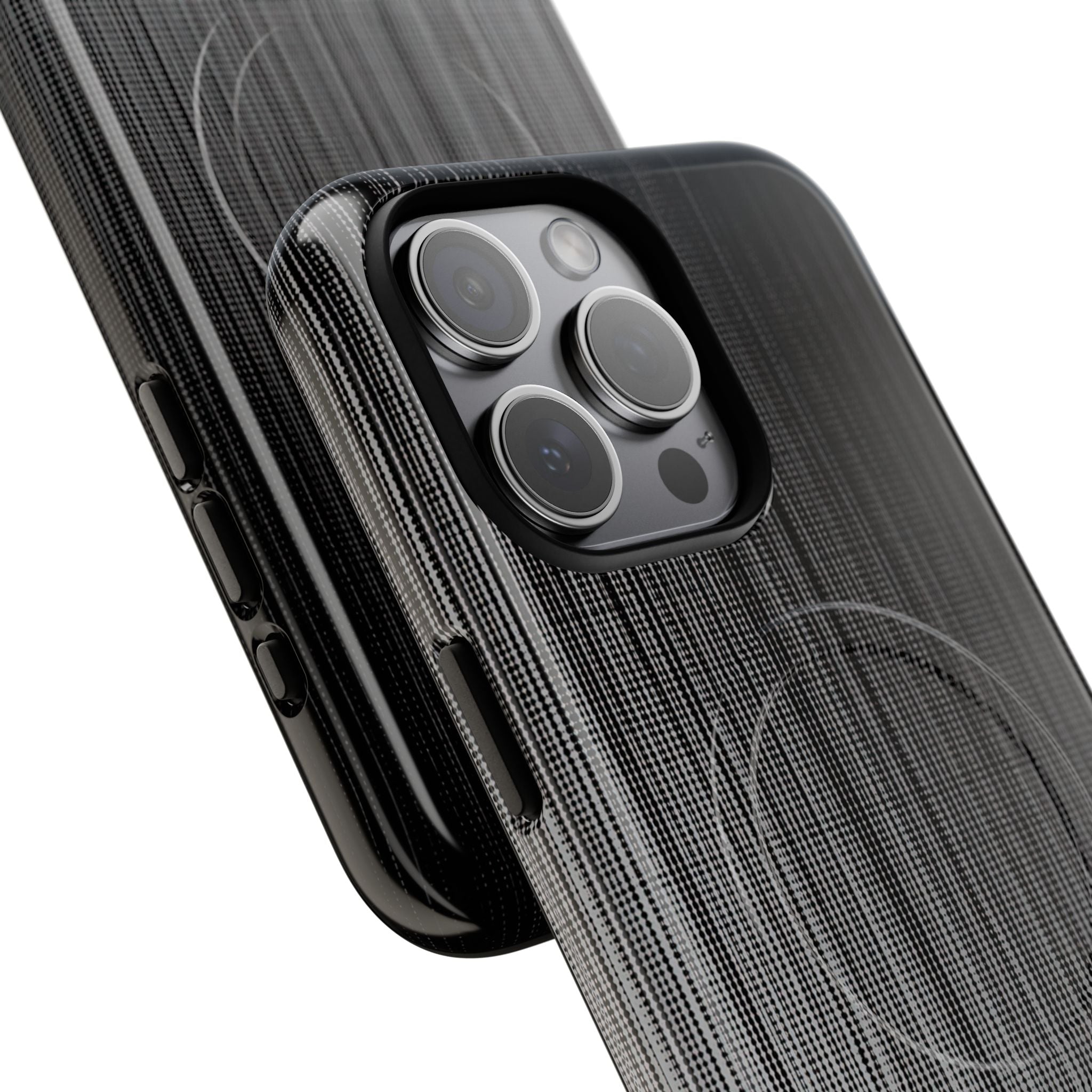 Grey Tough 2.0 Magsafe Phone Case for iPhone - Static Vertical Dither